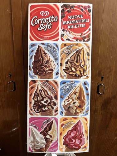 Insegna gelato latta algida - in,