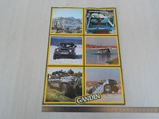 DEPLIANT BROCHURE MONOPAGINA ORIGINALE GANDIN UAZ 469 TREVISO 4X4