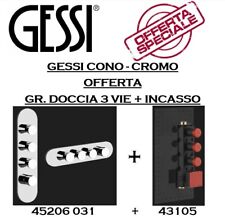 GESSI CONO GRUPP DOCCIA 3 VIE TERMOSTATICO 45206 031 CROMO + PARTE INCASSO 43105
