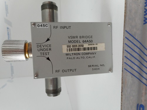 Anritsu wiltron 64a50 vswr - wiltron,