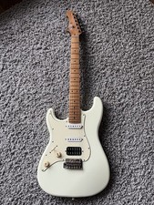 Jet JS400 Chitarra Elettrica Sinistro Aggiornato Tonerider Pickup Olympic White