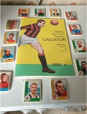 NUOVO ALBUM CALCIATORI 1961/62 VUOTO + SET COMPLETO FIGURINE *ANASTATICO*