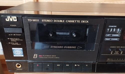 Jvc 111 tapedeck doppio - w,