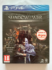 Shadow Of War SteelBook Silver Edition - PS4 (PlayStation 4) nuovo e sigillato