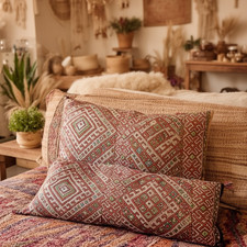 Cuscino kilim marocchino rosso - cuscino,