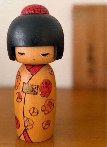 Bambola kokeshi fumio kimono - fumio,