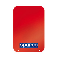03791RS coppia Lastre paraspruzzi auto Rally Sparco ROSSE gomma  ritagliabili
