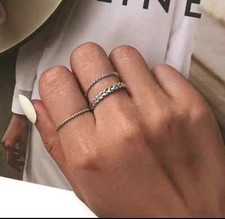 Anello vero argento sterling