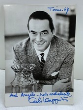 AUTOGRAFO CARLO DAPPORTO 1967 fotografia con dedica da collezione