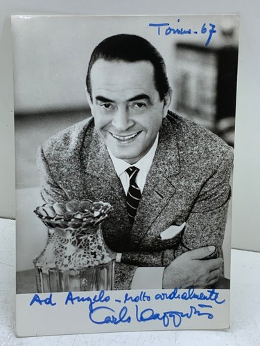 Autografo carlo dapporto 1967 - carlo,