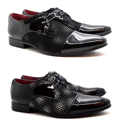 Mens lace shiny - lace, up