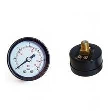 MANOMETRO STANLEY 0-12 BAR Ø 50mm ATTACCO POSTERIORE 1/8"MASCHIO PER COMPRESSORE