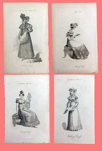 Set stampe antiche moda - 4,
