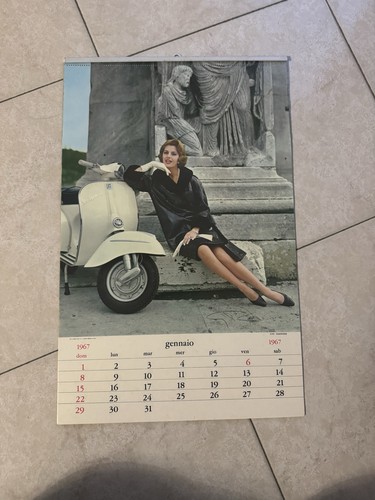 Calendario piaggio vespa 1967 - vespa,