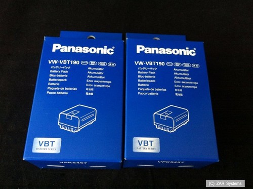 Panasonic vbt190e batteria - panasonic, vw-vbt190e