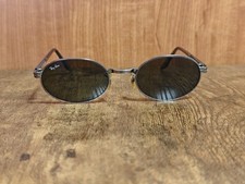 VINTAGE RAY BAN BL W2187 SILVER SIDESTREET OVAL SUNGLASSES MADE IN USA #K184