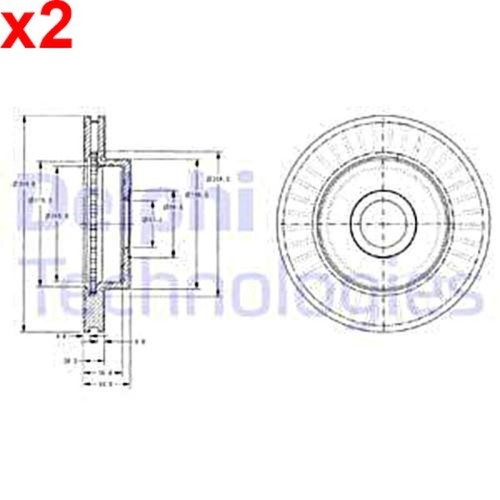 Dischi freno delphi per - 2,