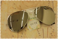 Occhiali montatura a goccia colore argento lente specchiata argento