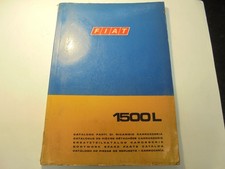 Catalogo ricambi carrozzeria Fiat 1500L edizione 1968