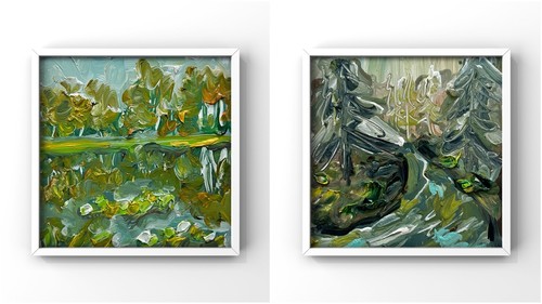 Dittico paesaggio forestale
