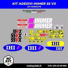 Adesivi kit completo Ihimer IHI 55 vx decalcomanie escavatore