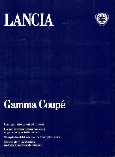 Brochure lancia gamma coupé - gamma,