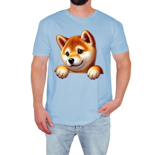 Maglietta uomo shiba inu - maglietta,