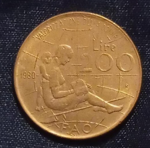 Moneta 200 lire fao - 200,
