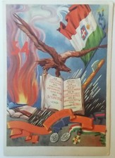 CARTOLINA 34° REGGIMENTO FANTERIA LIVORNO AFRICA FANTI BATTAGLIONE GRECIA MILITI