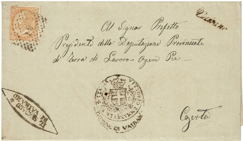 Regno italia lettera - d'italia,
