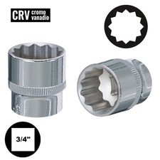 CHIAVE A  BUSSOLA POLIGONALE DA 36 mm ATTACCO DA 3/4 IN ACCIAIO CHROME VANADIUM