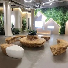 Chaise longue di lusso da esterno per giardino terrazza divano in legno arredo spiaggia