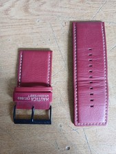 Cinturino Per Orologio Nautica N-MX62 Chrono Dual Time Bussola Militare Rosso