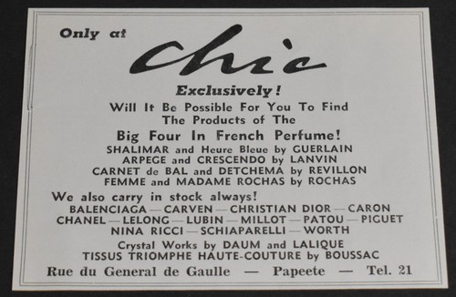 1962 stampa tahiti papeete - tahiti,