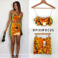 ZARA NEW [ 2 PIECE ] METALLIC
