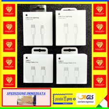CAVO ORIGINALE PER APPLE IPHONE 11 12 13 14 15 16 17 LIGHTNING USB-C 1 - 2 METRI