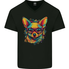 T-Shirt In Cotone A V Per Uomo