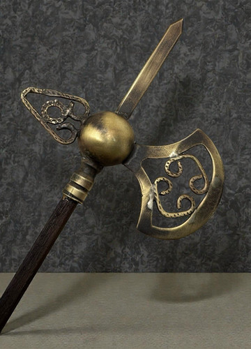 Lancia orientale metallo legno