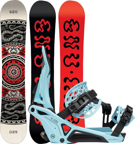 Set snowboard gnu - gnu,