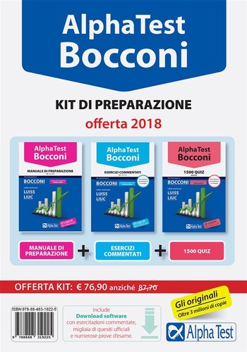 Alpha test bocconi kit - kit, di