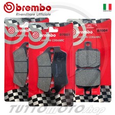 PASTIGLIE FRENO BREMBO CARBON GILERA NEXUS 500 2003-2012 ANTERIORI POSTERIORI