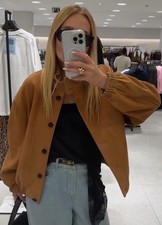 ZARA GIACCA BOMBER PELLE