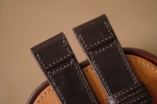 Cinturino JLC Jaeger LeCoultre fatto a mano marrone scuro taglia 22/20 (o qualsiasi taglia lunghezza)