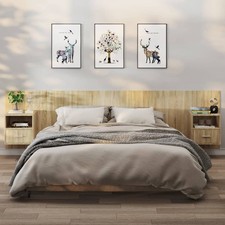 Comodini a Muro 2 pz Rovere