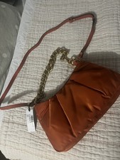 Borsa a tracolla Gianni Chiarini Firenze maglia catena arancione italiana