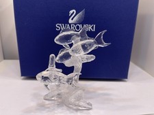Statua Swarovski 666355 grande sciame di pesci 10 cm. Confezione originale...
