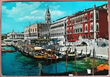 VENEZIA - RIVA DEGLI SCHIAVONI 1962 BARCHE GONDOLA BARCA