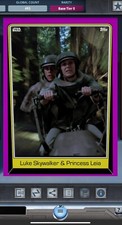2018 Topps STAR WARS DIGITAL CARD TRADER TIER 8 LUKE & PRINCESS LEIA BASE VIOLA