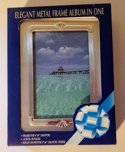Metal frame photo album - ,