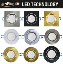 PORTA FARETTO FORO 75MM INCASSO ORIENTABILE LAMPADINE LED GU10 MR16 DA SOFFITTO